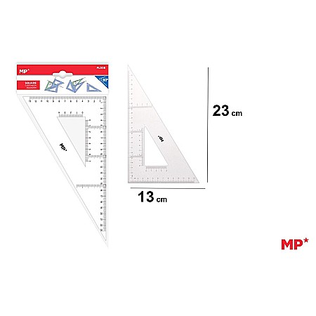 Rigle,echere si raportoare - ECHER PLASTIC IPB 60 GRADE 13*23CM PL008