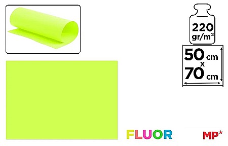 FINE ARTS&GRAPHICS - CARTON COLOR IPB 50*70CM 220GR GALBEN NEON PN255