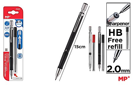 Creioane mecanice - CREION MECANIC IPB 2.0MM + MINE CU AUTOASCUTIRE PE131
