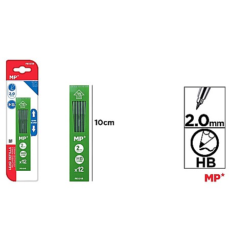 Mine creion mecanic - MINA CREION IPB 2.0MM HB 12/SET PE131R
