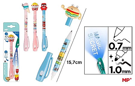 Instrumente pentru scris kids - PIX IPB CU GEL INVIZIBIL LUNCH TIME PE260-15