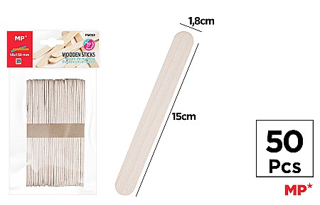 HOBBY - PALETINE LEMN IPB 1.8*15CM 50/SET NATUR PM023