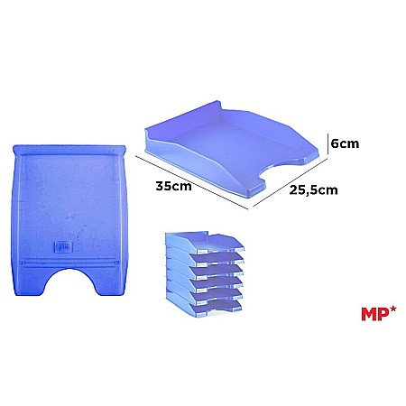 Tavite pentru documente - TAVITA PLASTIC IPB ALBASTRU AZUR PO003