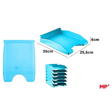 Tavite pentru documente - TAVITA PLASTIC IPB TURQUOISE TRANSPARENT PO009