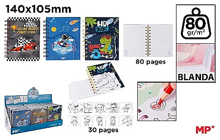 Carnetele scolare - NOTES IPB A6 SPIRA DUBLU CREATIV PB837-02