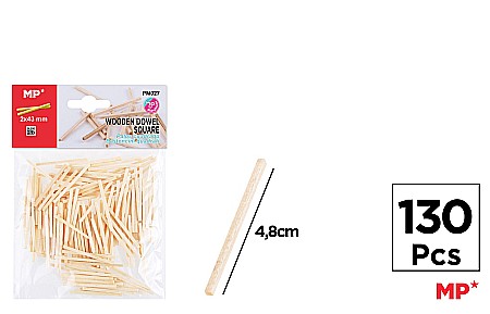 Baghete/ Betisoare/ Paletine Lemn - BETISOARE LEMN IPB 4.8CM 130/SET NATUR PM027