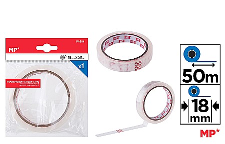 Benzi adezive - BANDA ADEZIVA IPB 18MM*50M TRANSPARENTA PA504