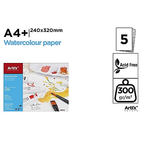 Blocuri de desen - BLOC DESEN ACUARELA IPB A4+ ARTIX 5 COLI 300GR/M2 PB316
