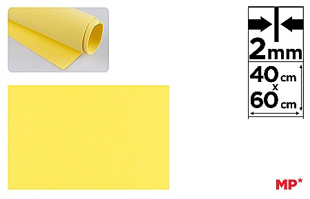 HOBBY - COALA GUMATA IPB 40*60CM 2MM GALBEN PN543