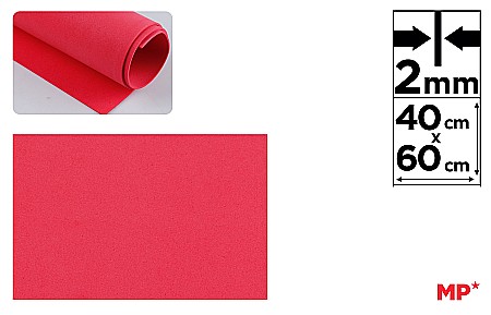 HOBBY - COALA GUMATA IPB 40*60CM 2MM ROSU PN546