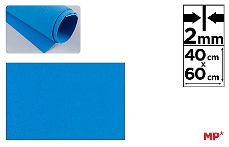 Moosgummi A4, A3, 40x60 - COALA GUMATA IPB 40*60CM 2MM ALBASTRU DESCHIS PN550