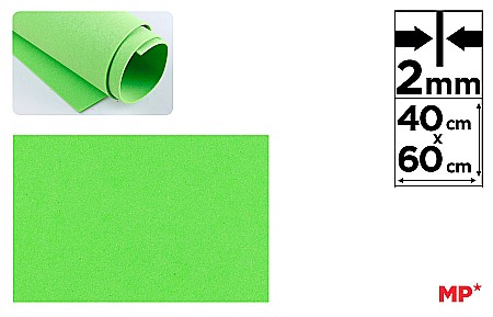 Moosgummi A4, A3, 40x60 - COALA GUMATA IPB 40*60CM 2MM VERDE DESCHIS PN551