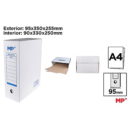 ORGANIZARE SI ARHIVARE - CUTIE ARHIVARE IPB 10CM ALBA PC069