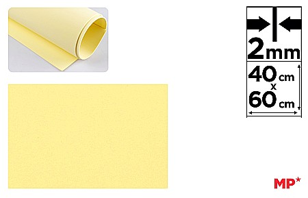 Moosgummi A4, A3, 40x60 - COALA GUMATA IPB 40*60CM 2MM GALBEN DESCHIS PN560