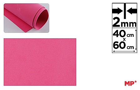 Moosgummi A4, A3, 40x60 - COALA GUMATA IPB 40*60CM 2MM ROZ INCHISS PN561