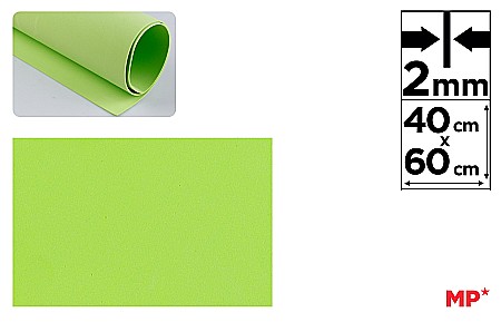 Moosgummi A4, A3, 40x60 - COALA GUMATA IPB 40*60CM 2MM VERDE FISTIC PN563-3