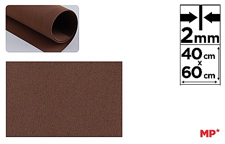 Moosgummi A4, A3, 40x60 - COALA GUMATA IPB 40*60CM 2MM MARO INCHIS PN563-4