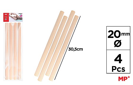 HOBBY - BAGHETE LEMN IPB 20MM*30.5CM 4/SET NATUR PM028-9