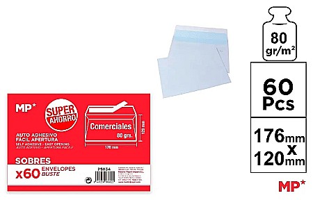 Plicuri simple - PLIC IPB C6+ 176*120MM 60/SET ALB PS034