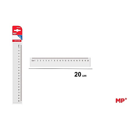 RECHIZITE SCOLARE - RIGLA IPB 20CM PLASTIC PL022