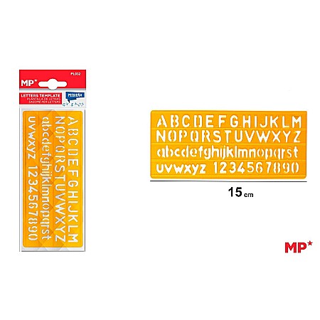 INSTRUMENTE DE DESEN SI PROIECTARE - SABLON PLASTIC IPB LITERE SI CIFRE PL032