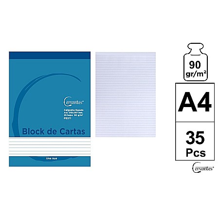 HARTIE PRODUSE DIN HARTIE - BLOC NOTES A4 35F 90GR/M2 LINII PB371