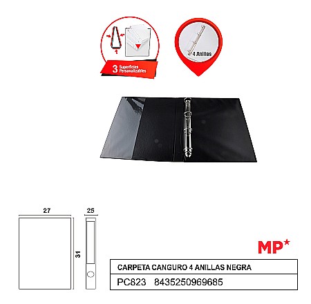 CAIET MECANIC A4 IPB 2.5CM 4 INELE NEGRU PC823 [2]