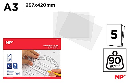 INSTRUMENTE DE DESEN SI PROIECTARE - HARTIE CALC IPB A3 90GR 5/SET PN203A3
