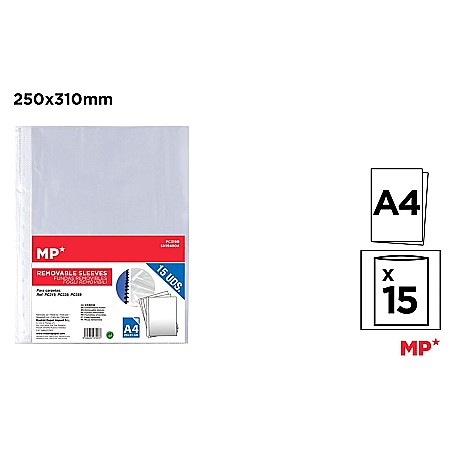 ORGANIZARE SI ARHIVARE - FOLII REZERVA PENTRU MAPA PREZENTARE CU SPIRA IPB 15/SET PC319R