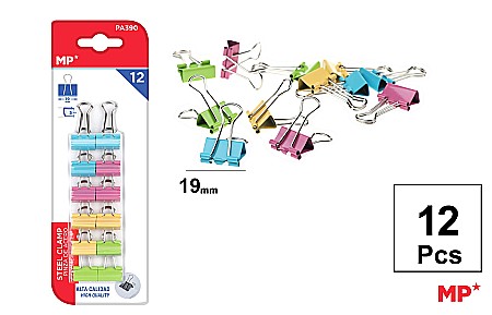 ARTICOLE DE BIROU - CLIPS HARTIE COLOR IPB 19MM 12/SET PA390