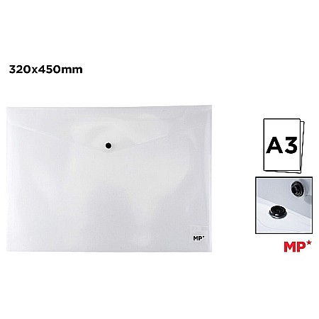 Mape tip plic cu capsa - MAPA PLASTIC IPB A3 CU CAPSA TRANSPARENT PC027T