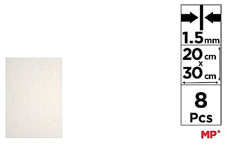 FINE ARTS&GRAPHICS - MUCAVA IPB 20*30CM, GROSIME 1.5mm 8/SET GRI PM791