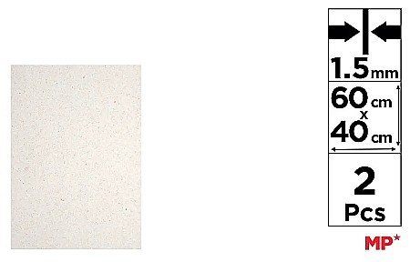 FINE ARTS&GRAPHICS - MUCAVA IPB 40*60CM, GROSIME 1.5mm 2/SET GRI PM793