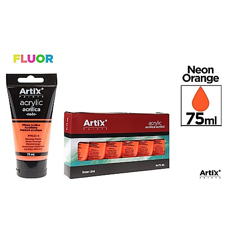 RECHIZITE SCOLARE - CULORI ACRILICE IPB 75ML PORTOCALIU NEON PP632-4