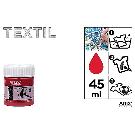 FINE ARTS&GRAPHICS - VOPSEA TEXTILE IPB 45ml ROSU INCHIS PP651-08