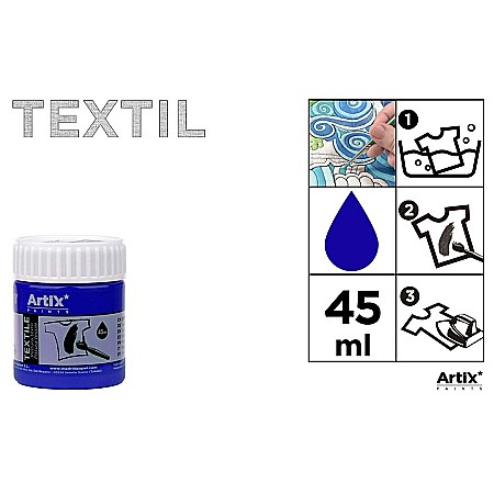 Vopsele pentru textile - VOPSEA TEXTILE IPB 45ml ALBASTRU COBALT PP651-18