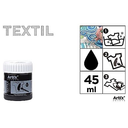 FINE ARTS&GRAPHICS - VOPSEA TEXTILE IPB 45ml NEGRU PP651-23