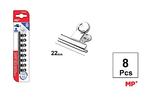 Clips Hartie - CLIPS HARTIE INOX IPB 22MM 8/SET PA391