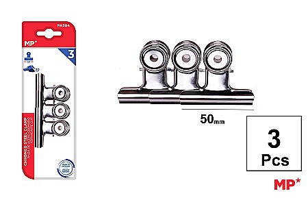 Clips Hartie - CLIPS HARTIE INOX IPB 50MM 3/SET PA394