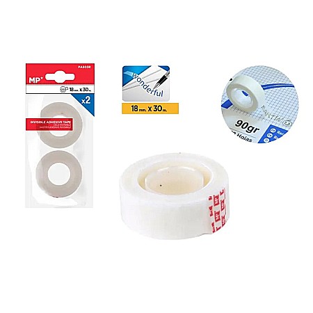 BANDA ADEZIVA IPB 18MM*30M INVIZIBILA 2/SET PA503R [1]