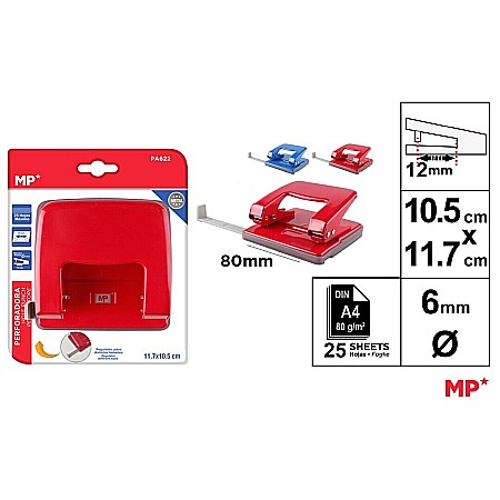 Perforatoare - PERFORATOR IPB 25 COLI 2 PERFORATII CULORI ASORTATE PA622