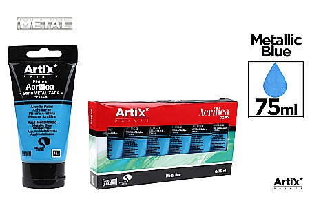 Culori Acrilice - CULORI ACRILICE IPB 75ML ALBASTRU METALIZAT PP633-5