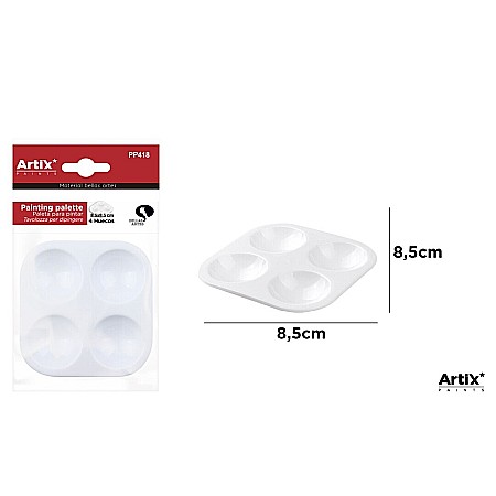 Pahare, Palete si Sorturi Pictura - PALETA PICTURA IPB PLASTIC ALBA 4 SPATII PP418