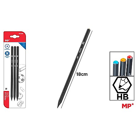 INSTRUMENTE DE SCRIS - CREION GRAFIT IPB HB HEXAGONAL 3/SET CU DIAMANT COLORAT PE306