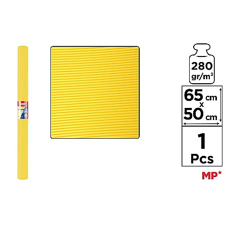 Carton Ondulat - CARTON ONDULAT IPB 65*50CM 280GR GALBEN PN593-02
