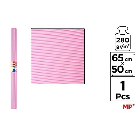 Carton Ondulat - CARTON ONDULAT IPB 65*50CM 280GR ROZ PN593-06