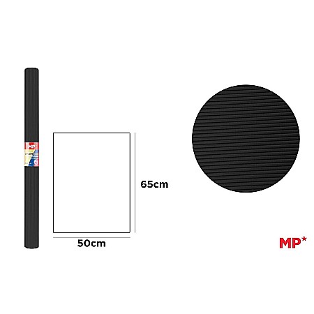 HARTIE PRODUSE DIN HARTIE - CARTON ONDULAT IPB 65*50CM 280GR NEGRU PN593-16