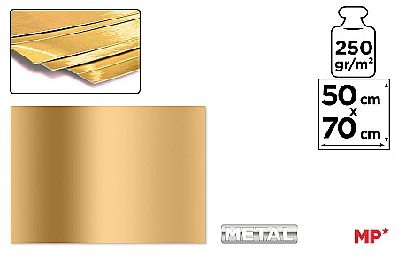 Cartoane/ Hartii Decor 50x70, 70x100, A4 - CARTON LUCIOS IPB 50*70CM 250GR AURIU PN261