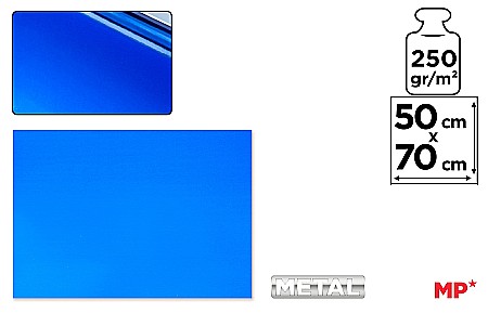 Cartoane/ Hartii Decor 50x70, 70x100, A4 - CARTON LUCIOS IPB 50*70CM 250GR ALBASTRU PN264