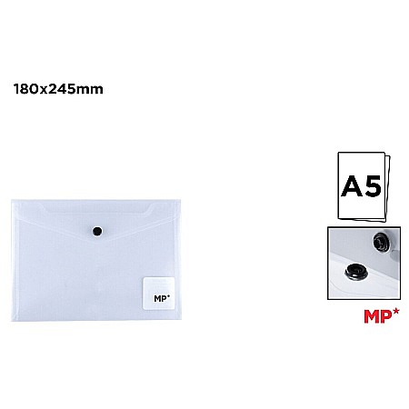 Mape tip plic cu capsa - MAPA PLASTIC IPB A5 CU CAPSA TRANSPARENT PC030